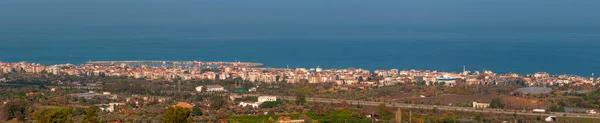 stock image A panoramic view from Gzelbahe, a beautiful town of Izmir