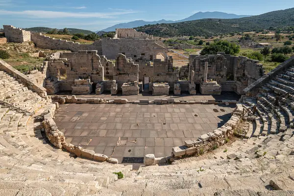 stock image Patara Ancient City is located in today's Gelemis Village, at the southwestern end of the Xanthos Valley between Fethiye and Kalkan, and is one of the most important and oldest cities of Lycia.