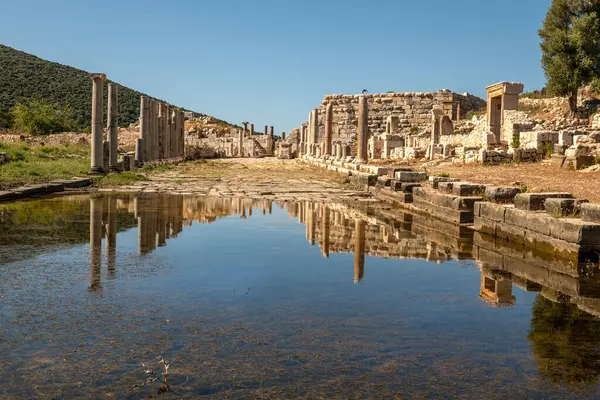 stock image Patara Ancient City is located in today's Gelemis Village, at the southwestern end of the Xanthos Valley between Fethiye and Kalkan, and is one of the most important and oldest cities of Lycia.