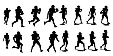 Bir grup kadın silueti, vektör 