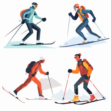 kayak sporu vektörü 