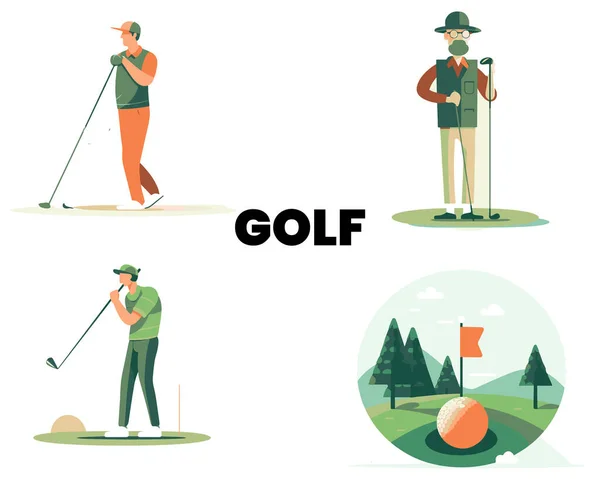 Γκολφ Club Διάνυσμα Εικονογράφηση Σχεδιασμό — Διανυσματικό Αρχείο