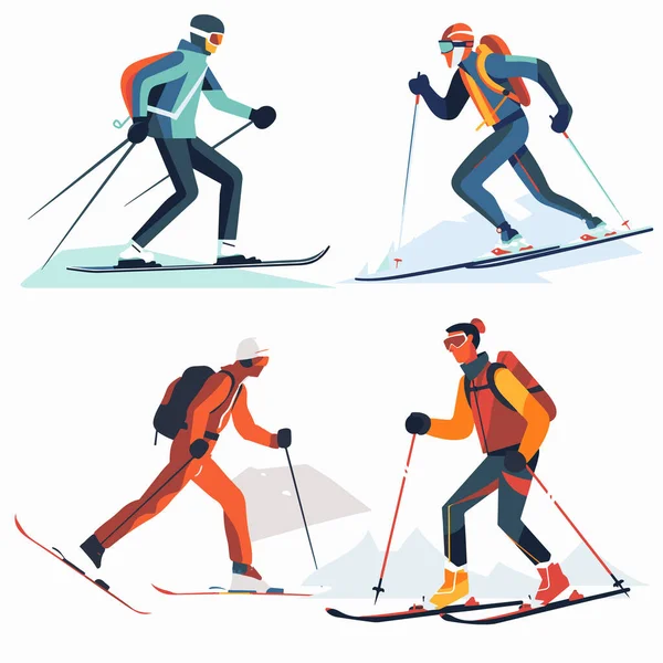 Kayak Sporu Vektörü — Stok Vektör