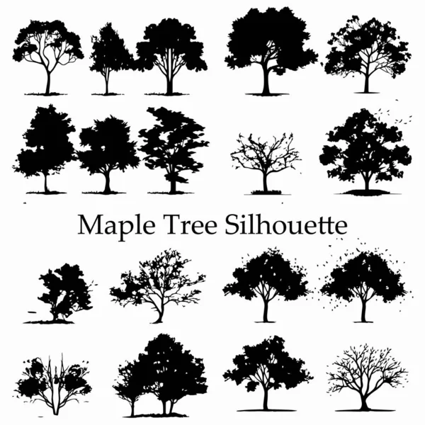Дерево Силуэта — стоковый вектор