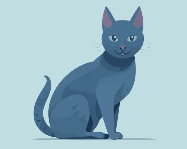 Animal Estimação Gato Desenho Animado Vetor Ilustração Gráfico Design —  Vetores de Stock