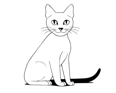 Siyah çizgili kedi 