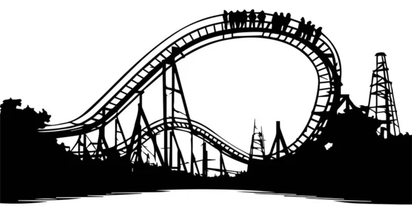 Black White Silhouette Coaster Background — Stock Vector