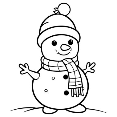 Kollarını sallayan kardan adam.