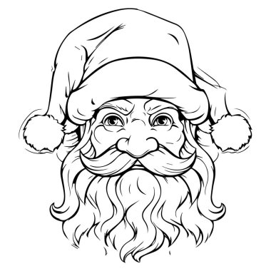 Noel Ren Geyiği Karikatür Vektör Çizimi