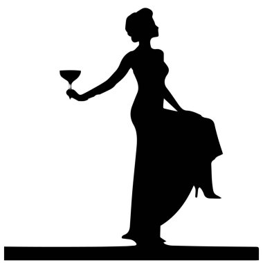 Güzel gelin silüeti