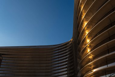 Şehirdeki modern bina Mobilite Pavyonu Elif