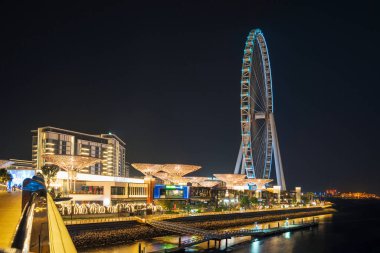 Bluewater geceleri, Ain Dubai, Dubai, Birleşik Arap Emirlikleri