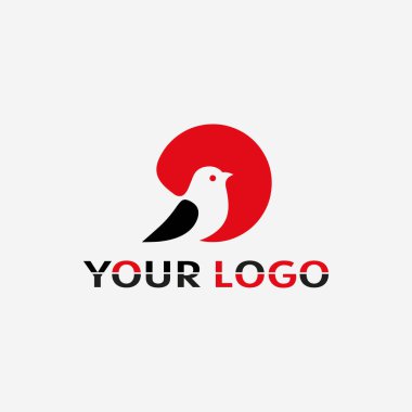 Modern marka kimlik soyut kuş logosu tasarımı