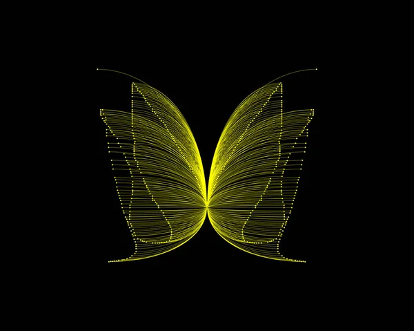 Butterfly Abstracte Illustratie Kleurpatroon — Stockfoto