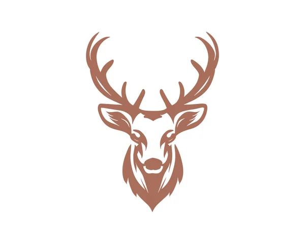 Diseño Creativo Del Logotipo Cabeza Ciervo Arte Vectorial — Foto de Stock