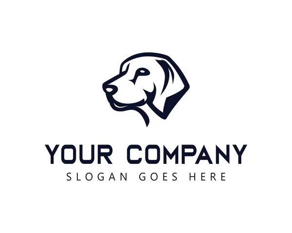 creative dog head logo design