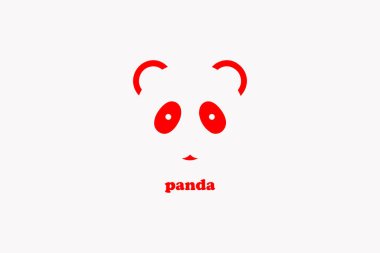 Pandanın vektörü. panda. panda.