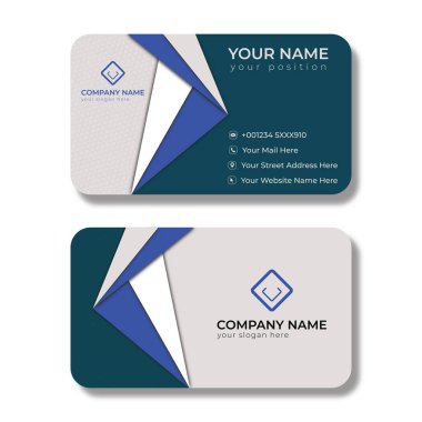 profesyonel modern kartvizit şablonu tasarımı