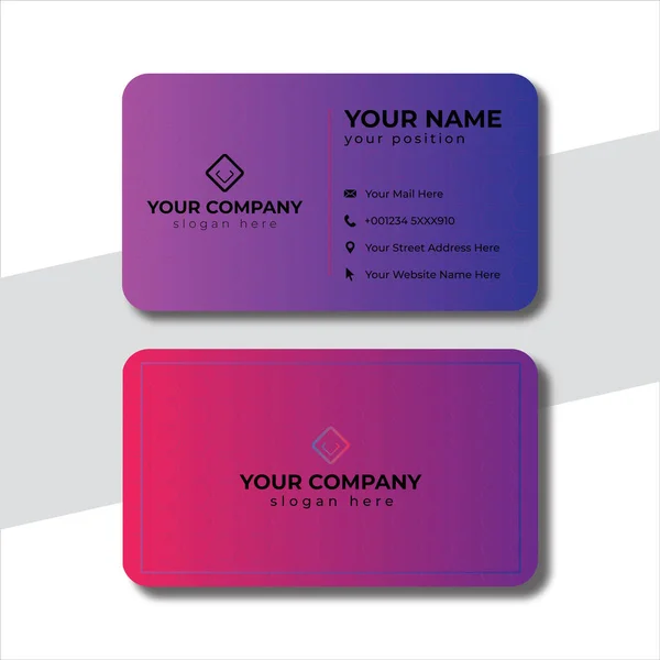 Gradiant Business Card Design — Stockfoto