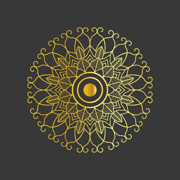 Luxus Mandala Hintergrund Design Tempel — Stockfoto
