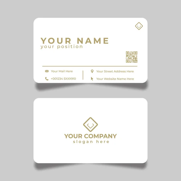 Elegant Minimal Business Card Design — Stock Photo, Image