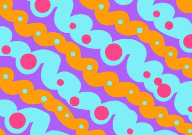 Şekiller ve daireler ile soyut renkli arkaplan 