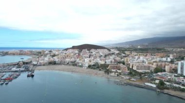 Los Cristianos Sahili Hava Görüntüleri, Tenerife (İspanya). Portföyümde farklı kareler var..
