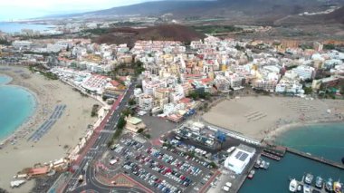 Los Cristianos Sahili Hava Görüntüleri, Tenerife (İspanya). Portföyümde farklı kareler var..