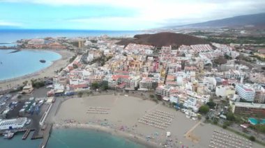Los Cristianos Sahili Hava Görüntüleri, Tenerife (İspanya). Portföyümde farklı kareler var..