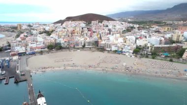 Los Cristianos Sahili Hava Görüntüleri, Tenerife (İspanya). Portföyümde farklı kareler var..