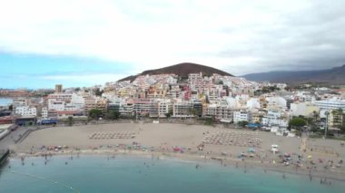Los Cristianos Sahili Hava Görüntüleri, Tenerife (İspanya). Portföyümde farklı kareler var..