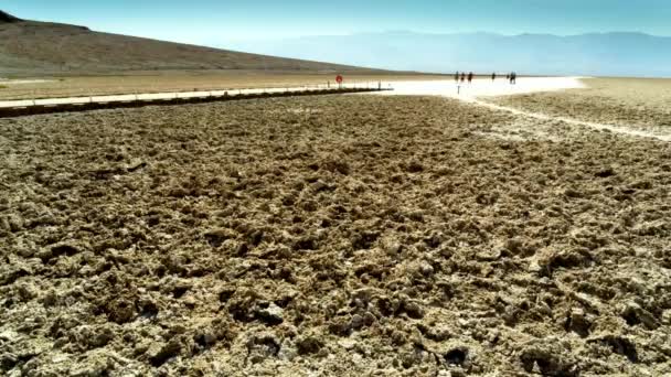 Surreal Beauty Time Lapse Scene Bad Water Basin Death Valley — Vídeo de Stock