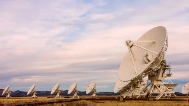 探索宇宙 美国新墨西哥州Socorro附近的超大卫星阵列 Vla 揭示了令人难以置信的4K分辨率 — 图库视频影像