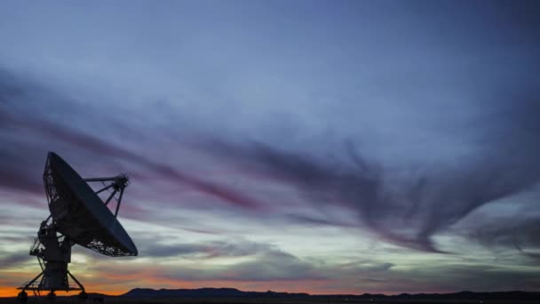 Экспозиция Космос Большая Решетка Vla Недалеко Сокорро Штат Нью Мексико — стоковое видео