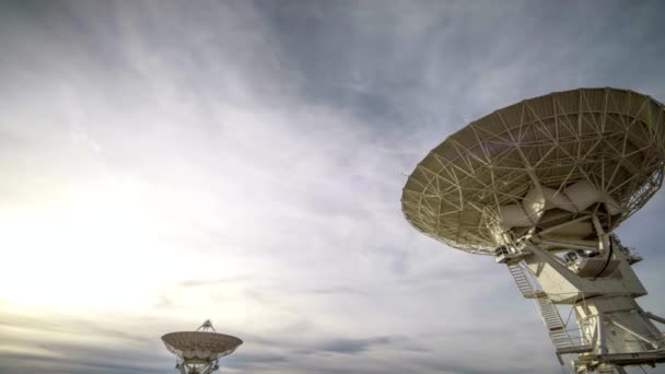 Exploring Cosmos Very Large Satellite Array Vla Socorro New Mexico — Stock video