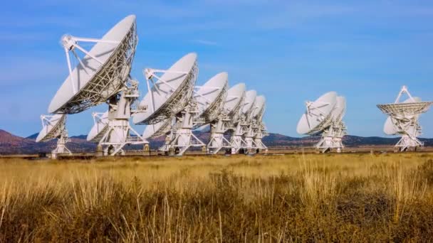 Explorarea Cosmosului Very Large Satellite Array Vla Apropiere New Mexico — Videoclip de stoc