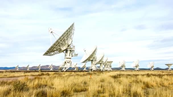 Exploring Cosmos Very Large Satellite Array Vla Socorro New México — Vídeo de stock