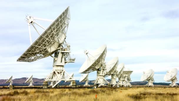 Exploring Cosmos Very Large Satellite Array Vla Dekat Socorro New — Stok Video