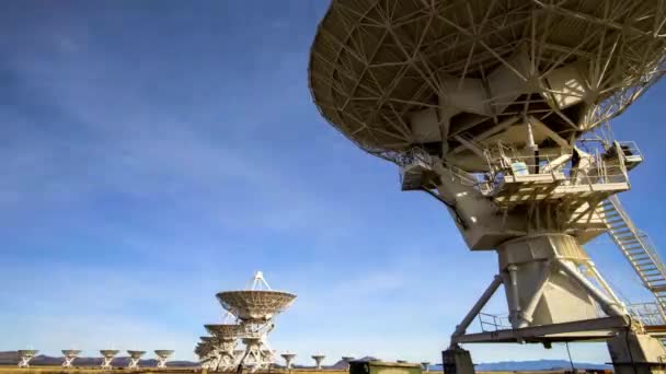 Exploring Cosmos Very Large Satellite Array Vla Közel Socorro Mexikó — Stock videók