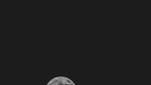 Brilho Lunar Super Lua Contra Fundo Escuro Irradiando Resolução Requintada — Vídeo de Stock