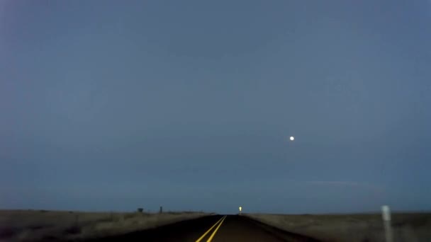 Moonlit Journey Fahren Bezaubernden Mondlicht Und Auf Ein Fesselndes Road — Stockvideo