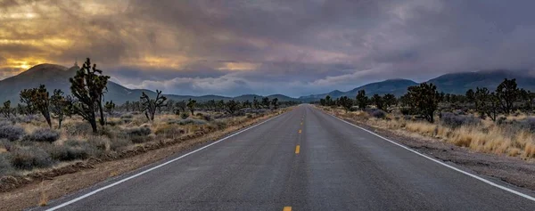 Desert Highway Adventure Scenic Southbound Road Che Conduce Arizona Vicino — Foto Stock