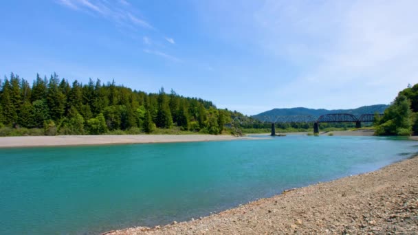 Eel River Serenity Erkunden Sie Die Schönheit Des Redwood National — Stockvideo