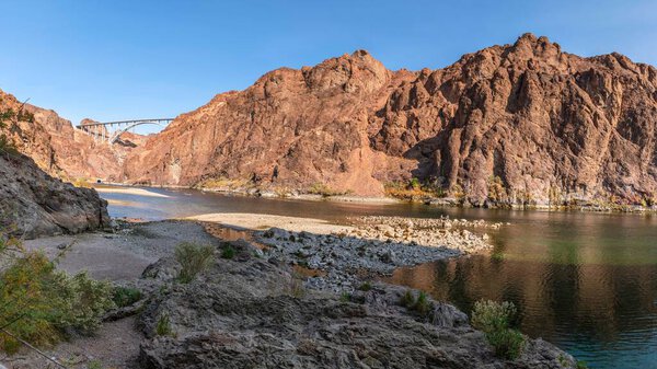 Unveiling Nature's Impact: 4K Video of Hoover Dam with Remarkably Low Water Levels