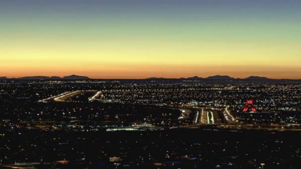 Borderland Sunrise Drámai Time Lapse Sunrise Paso Texas Ciudad Juarez — Stock videók