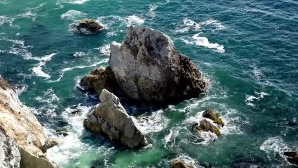 Majestic Coastal Wilderness Video Rugged California Coast Big Sur — стоковое видео