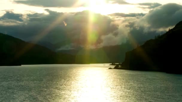 Majestic Columbia River Washington Usa Time Lapse Beauty — Stock video