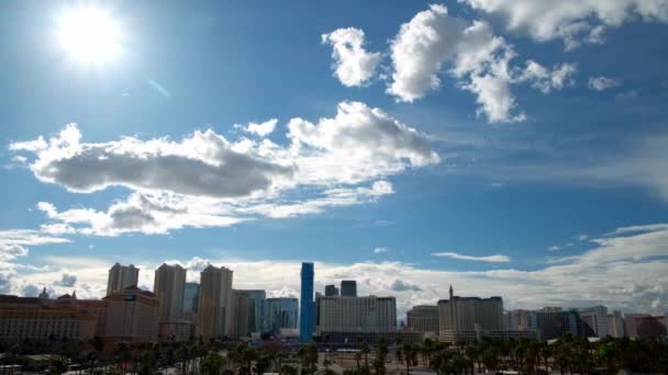 Majestic Las Vegas Skyline Clouds — стоковое видео