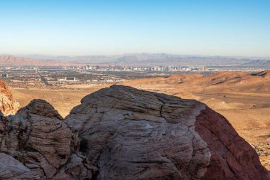 4K Görüntü: Las Vegas Red Rock Kanyonu 'ndan Skyline View