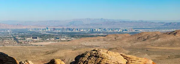 4K Görüntü: Las Vegas Red Rock Kanyonu 'ndan Skyline View